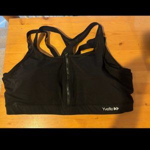 Yvette Sports zip up bra